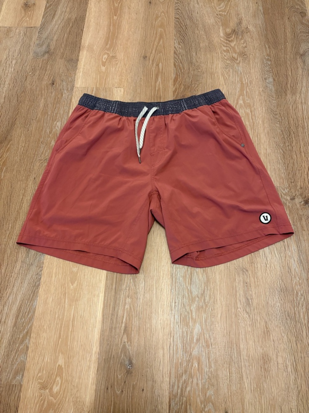 Vuori Lined Kore Shorts Pink XXL Performance Gym Athleisure Summer